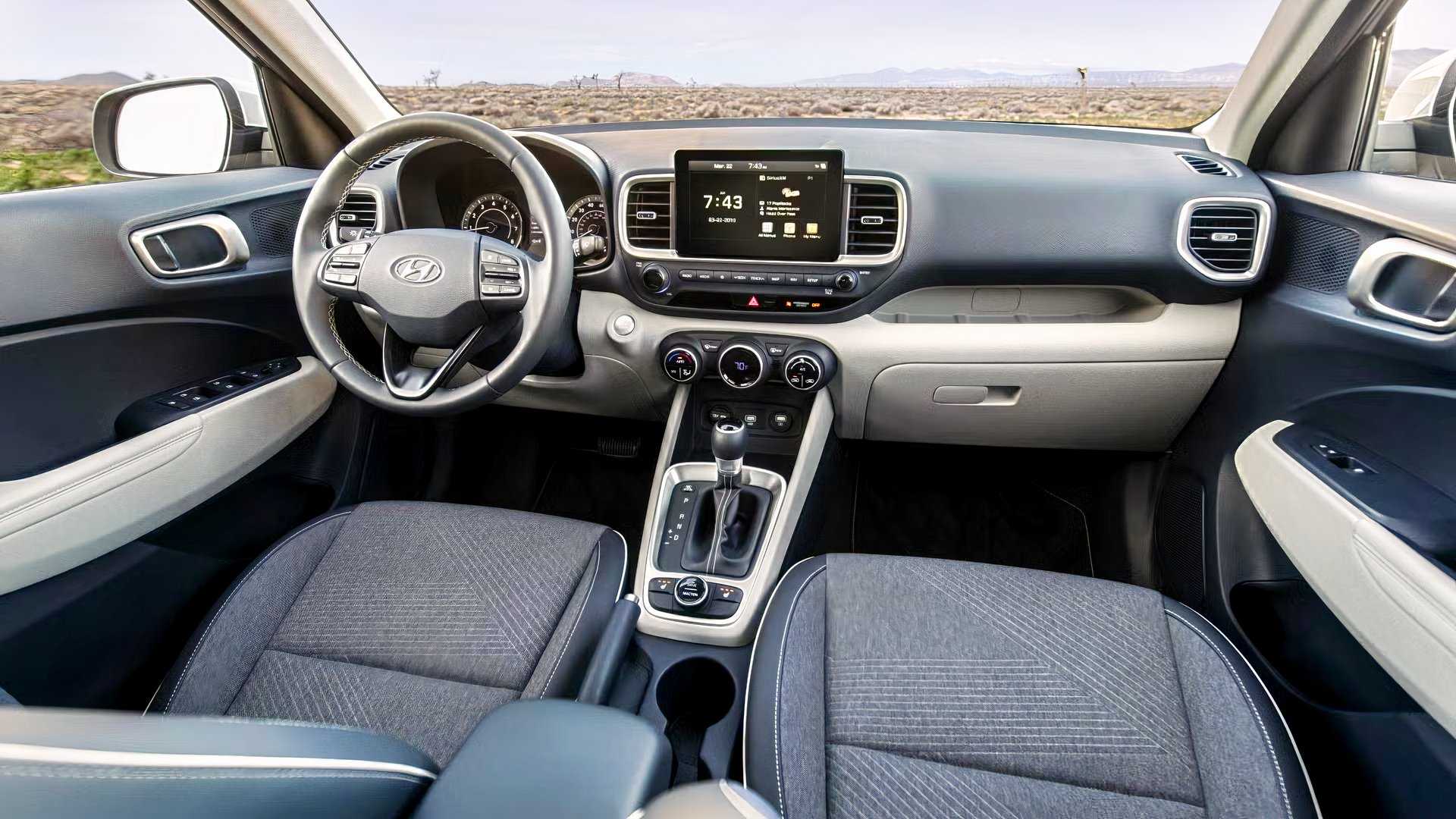 2025 Hyundai Venue interior shot showing Dashboard
