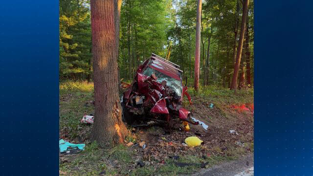 Driver in critical condition after vehicle crashes in Marshall Township