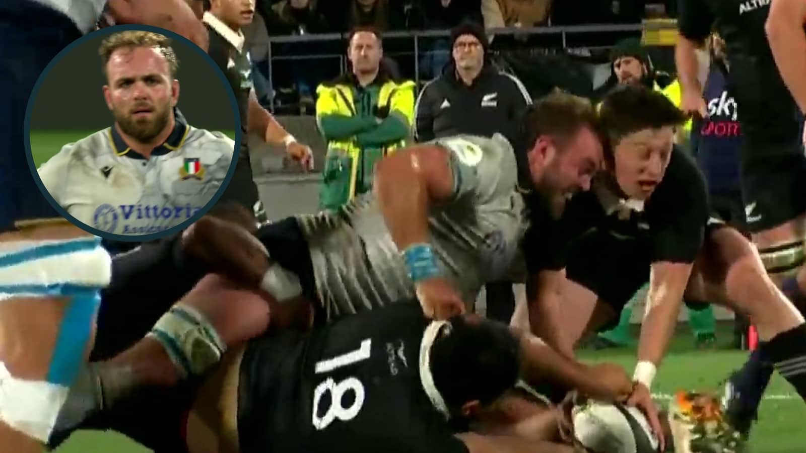 Italy powerhouse banned for reckless headbutt on All Blacks star despite head coach's harsh sanction claim