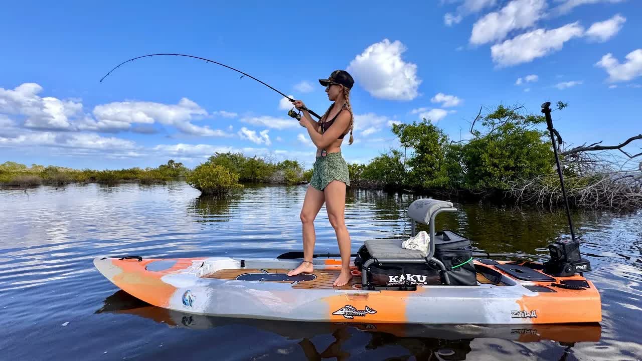 This fish hit her lure 10 times but wouldn't get hooked
