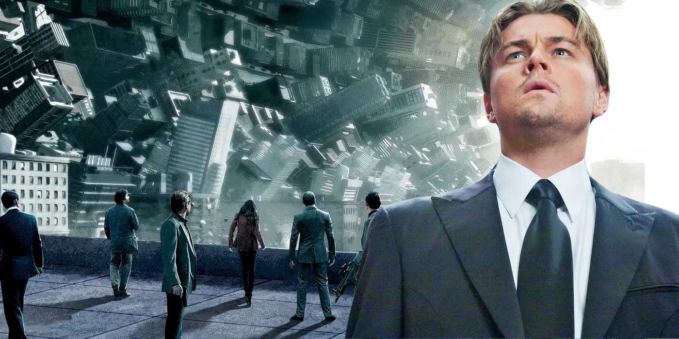 Leonardo DiCaprio in an Inception montage