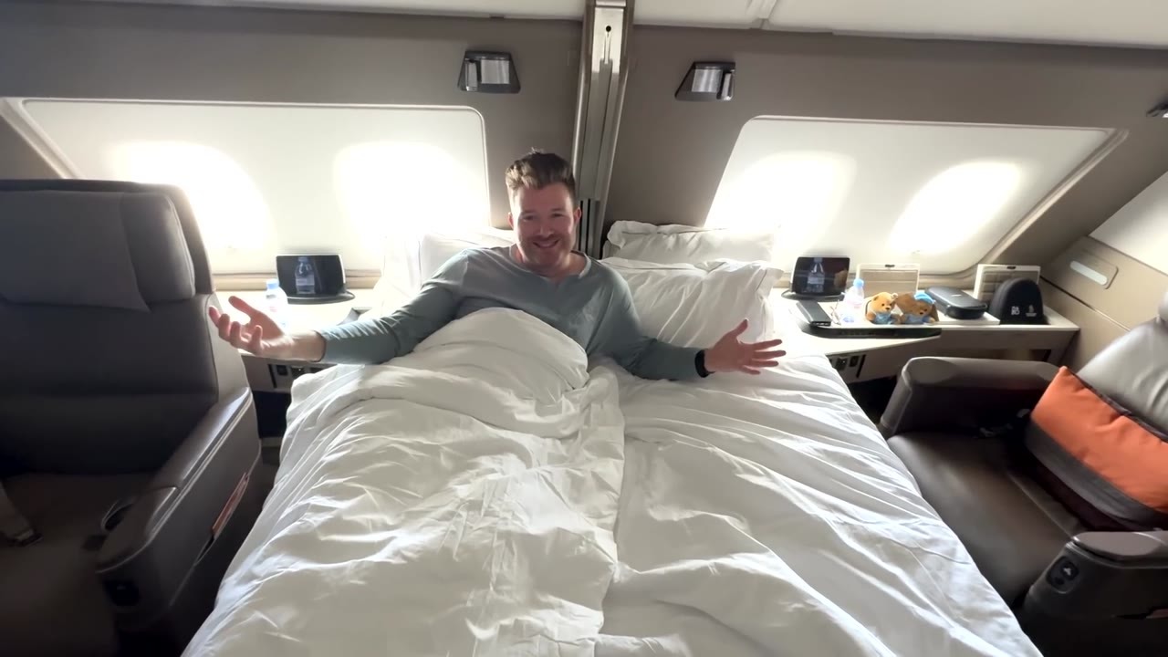 He flew 11,000 miles in first class - the ticket cost over $20,000