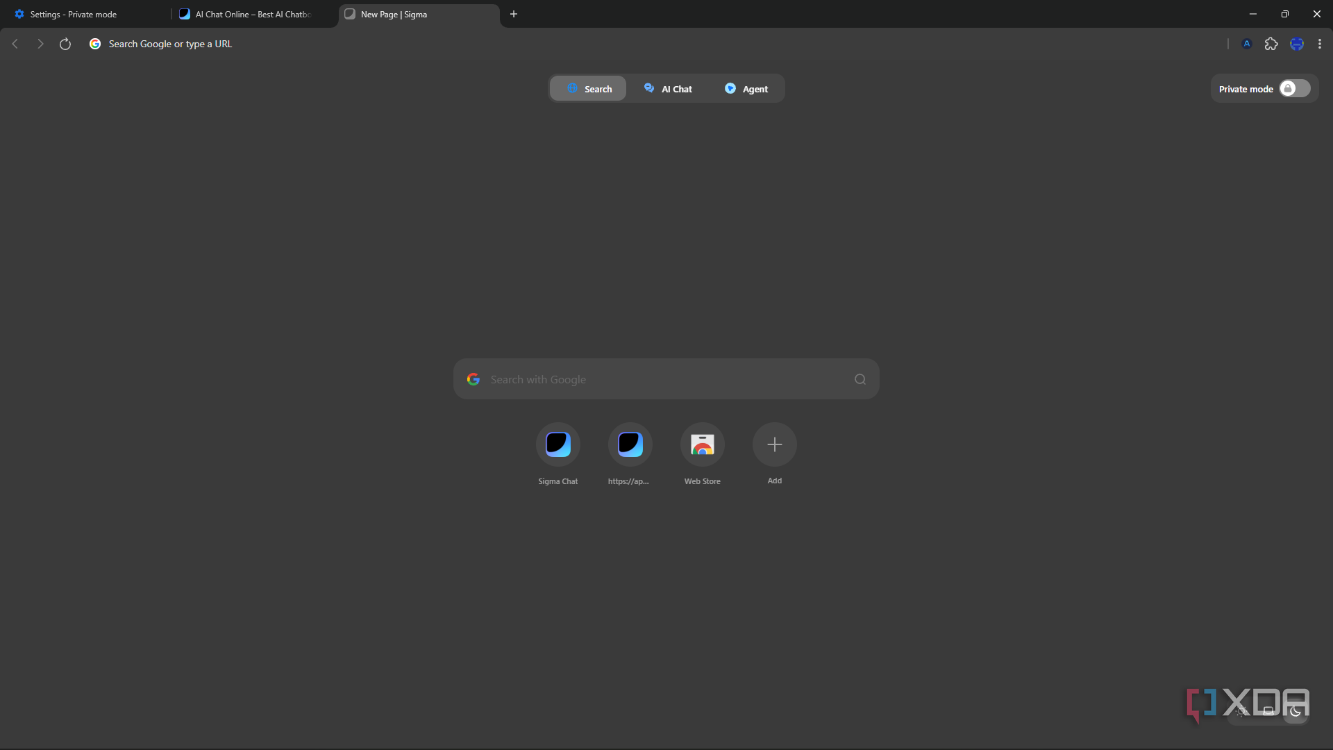 new search in sigma