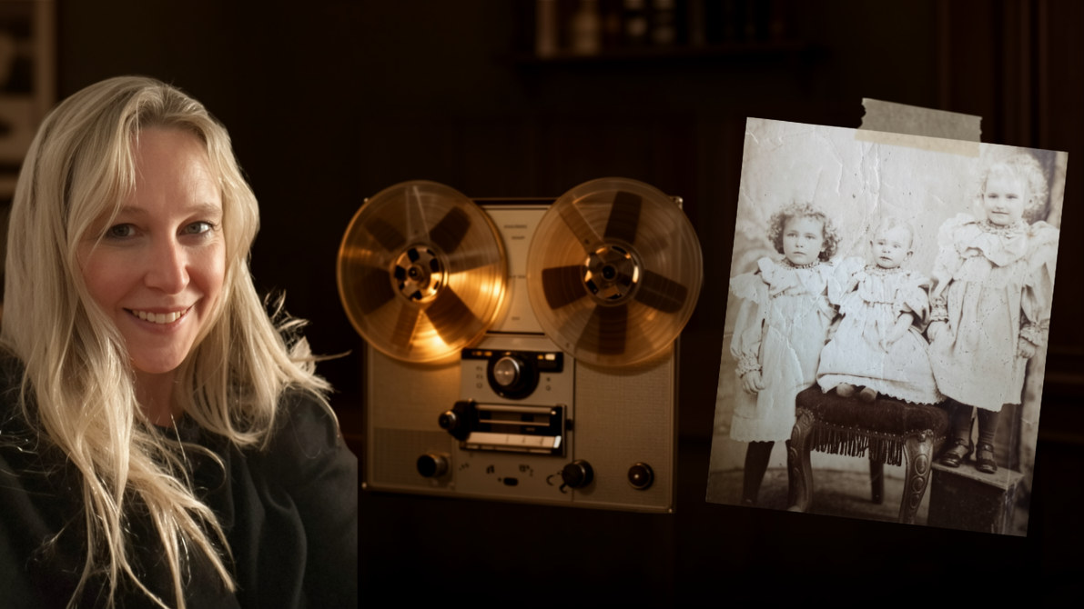 I found the voice of a woman born in Victorian times in a fleamarket box