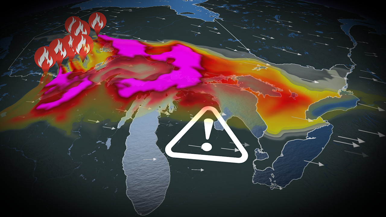 Dense wildfire smoke set to impact Ontario by Wednesday