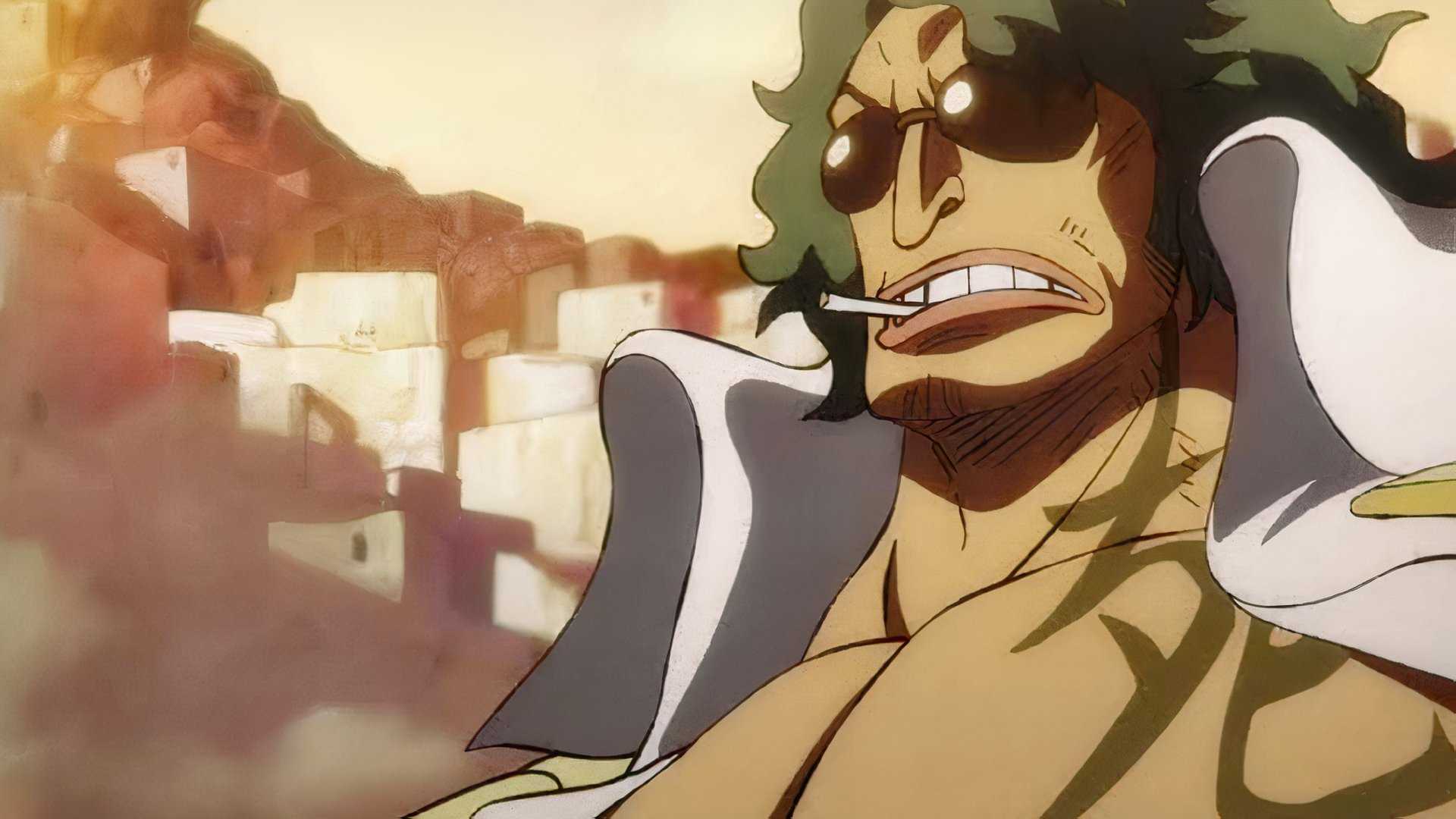 Admiral Ryokugyo in the One Piece anime