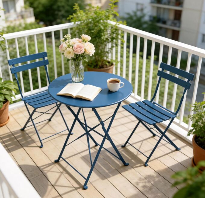 feeling squeezed transform your tiny garden with simple diy upgrades, Grand Patio Premium Steel Patio Bistro Set image via Amazon