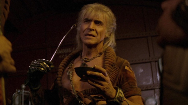 Khan prepares the earwig in "Star Trek II: The Wrath of Khan" (1982)