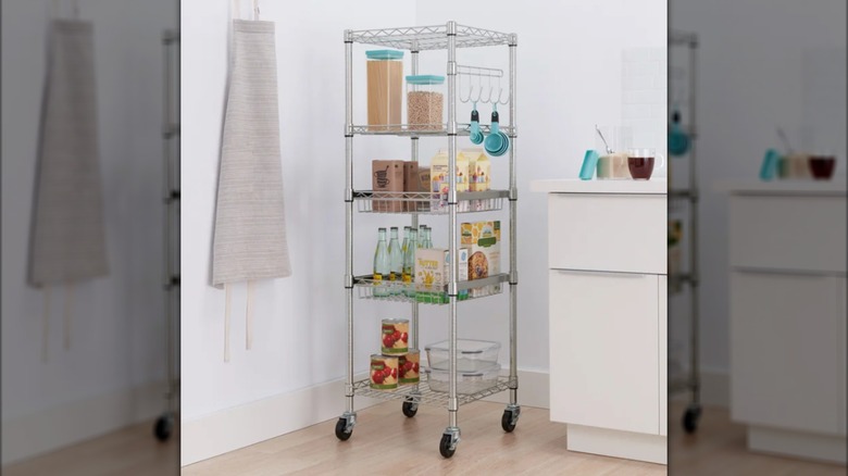 Trinity's EcoStorage 5-Tier NSF Rack with Sliding Pull-Out Baskets