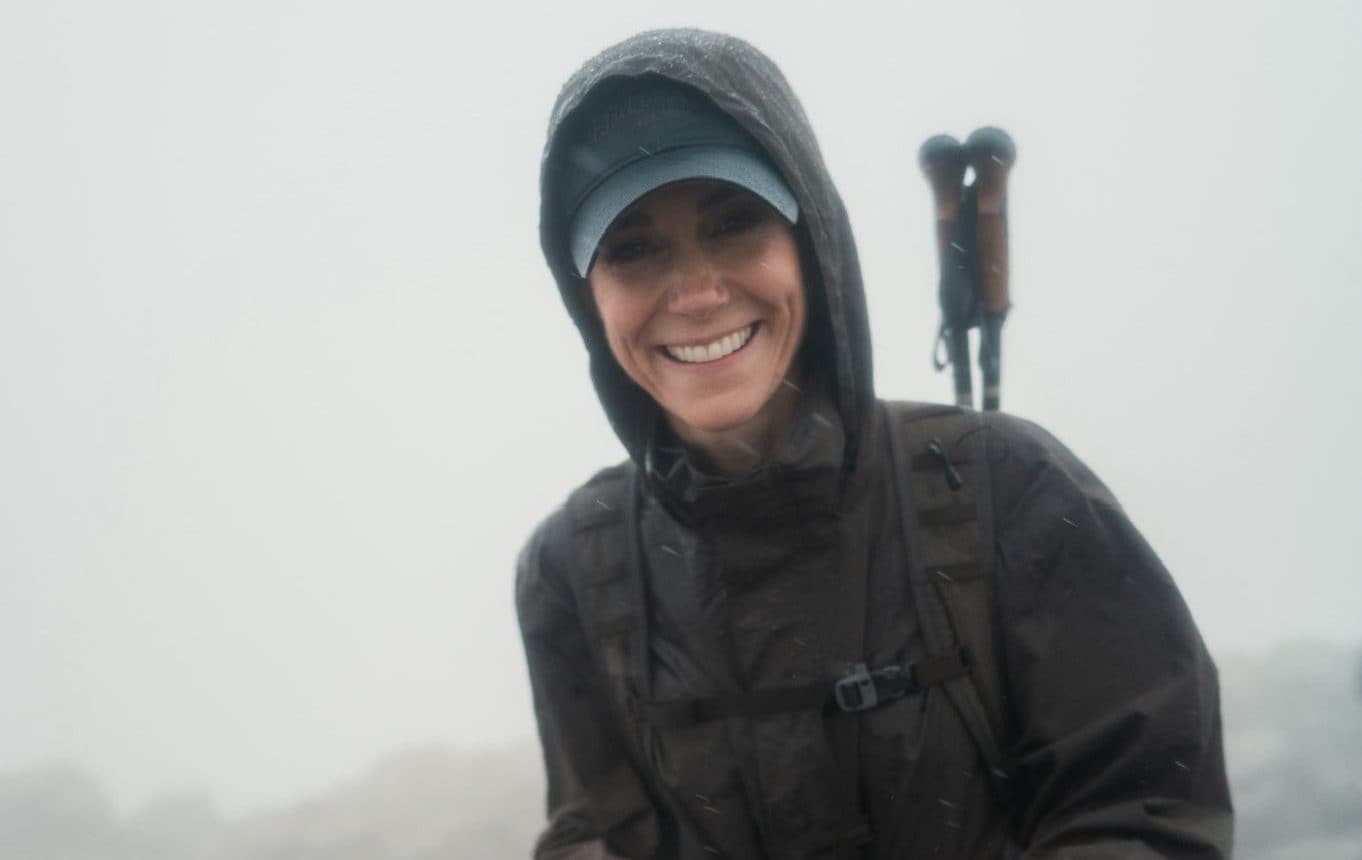 The Princess of Wales at the summit of Ben Nevis last month