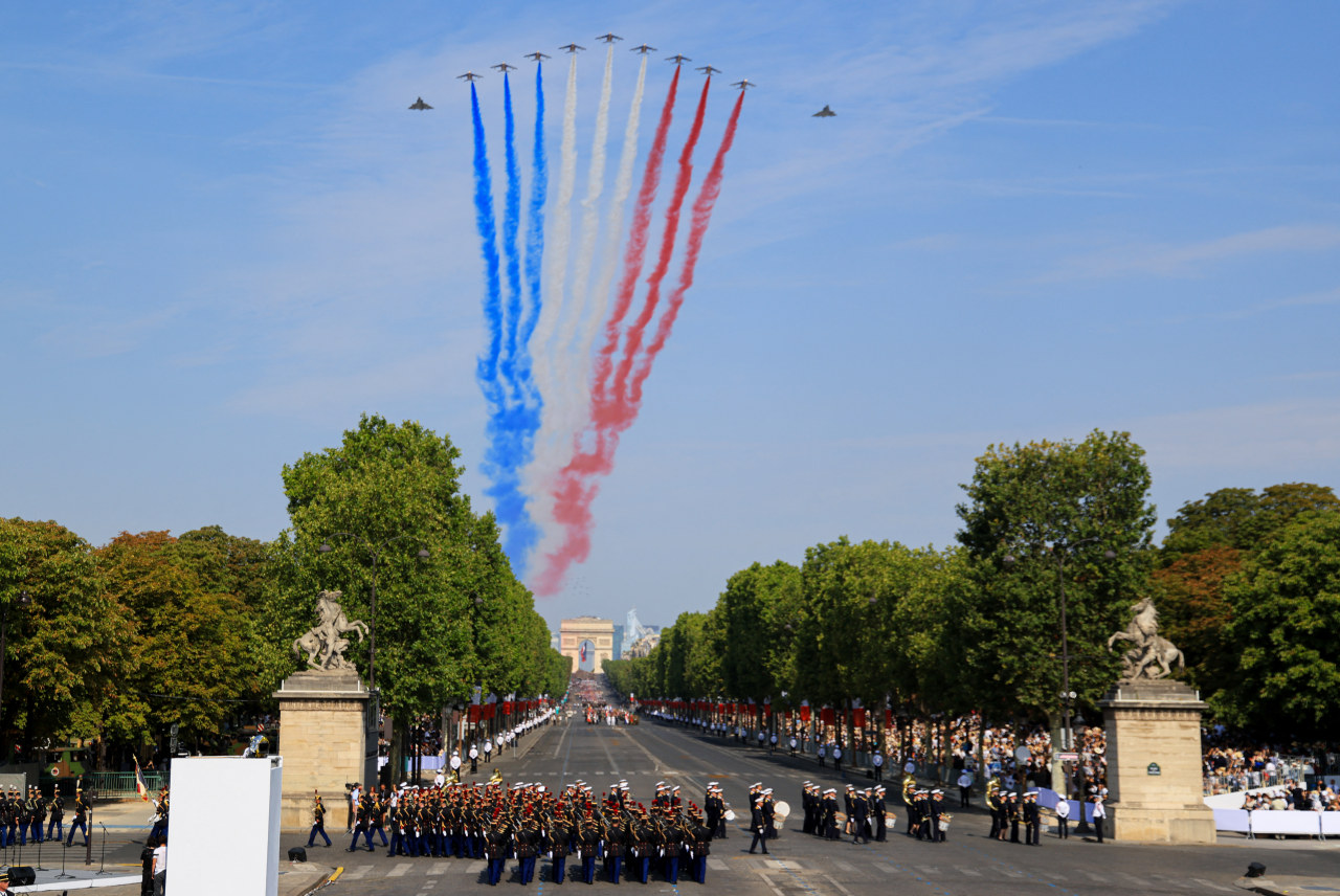 On Bastille Day, Macron offers spectacle of European military might