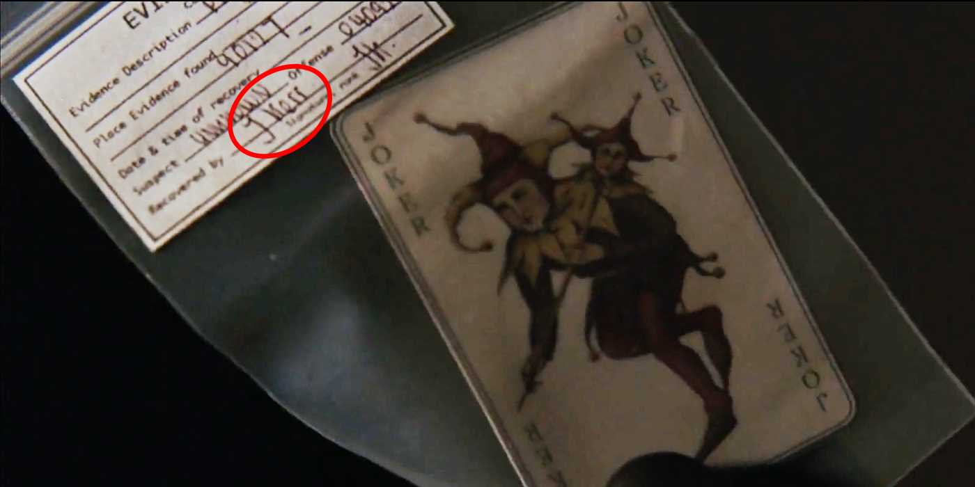 Batman Begins Joker card