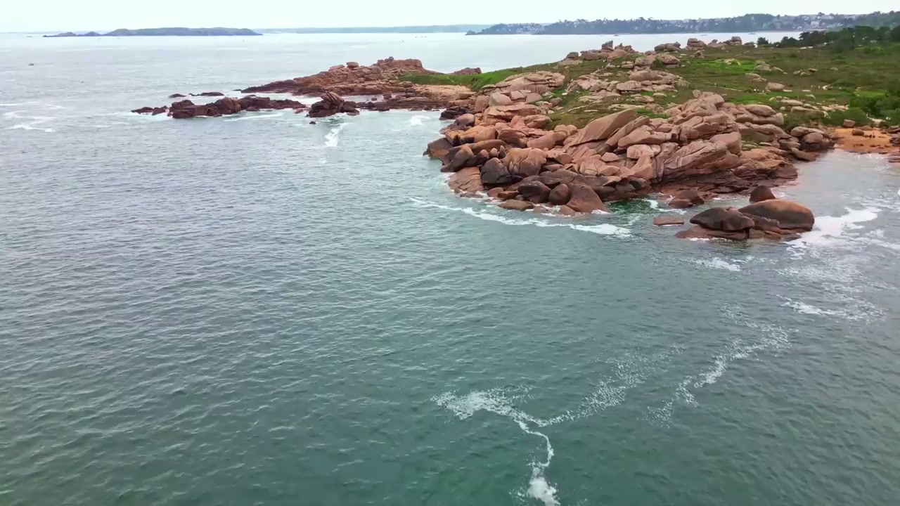 Pink Granite Coast, France: Drone views of sculpted coastal wonders