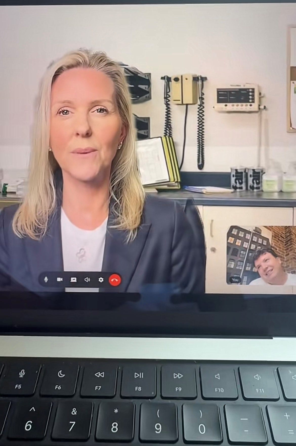 He's trolling doctors and therapists. They're actually AI