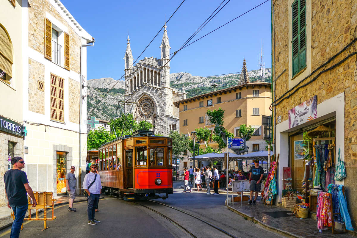 The Town Of Soller, Mallorca, Spain