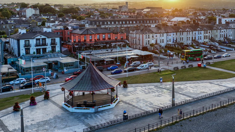 The downtown waterfront in Bray, Ireland