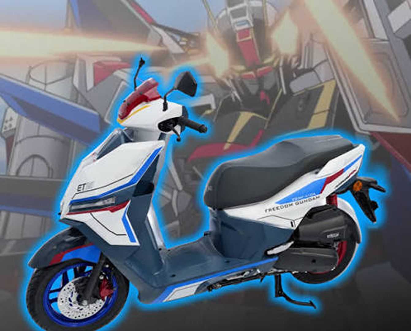 The Gundam SEED x Honda NS125FX 125cc scooter.