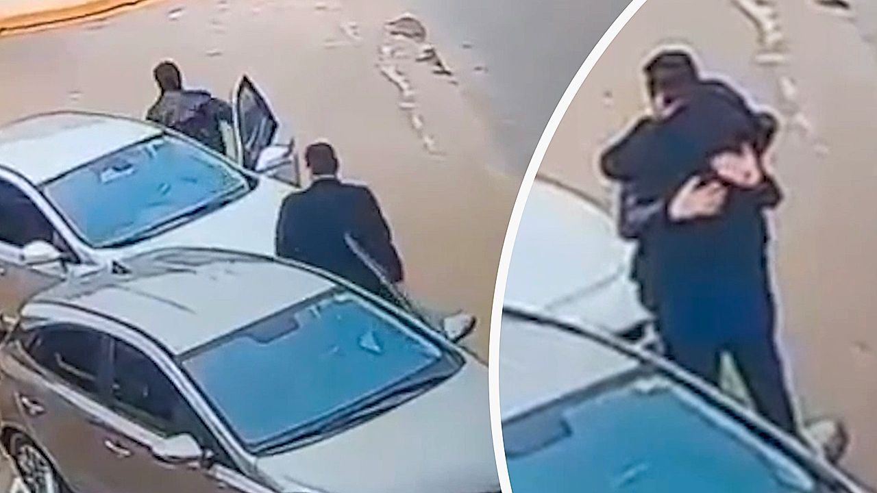 Rear-end crash in Brazil ends in tearful hug, not argument