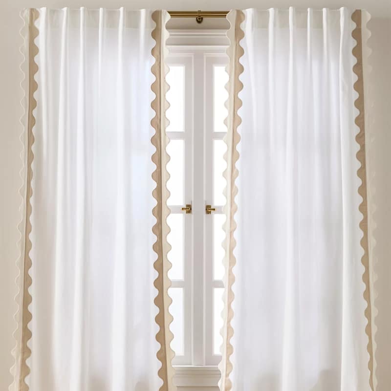 Maeve Scalloped Cotton Curtain