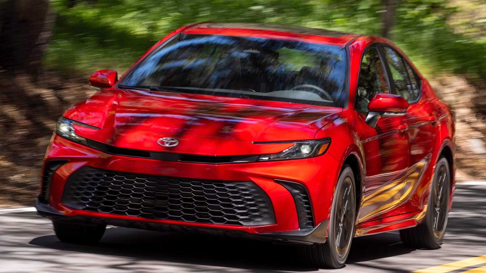 2026 Toyota Camry front shot Driving