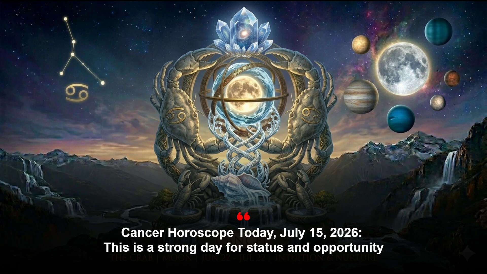 Cancer horoscope today, July 15, 2026: This is a strong day for status ...