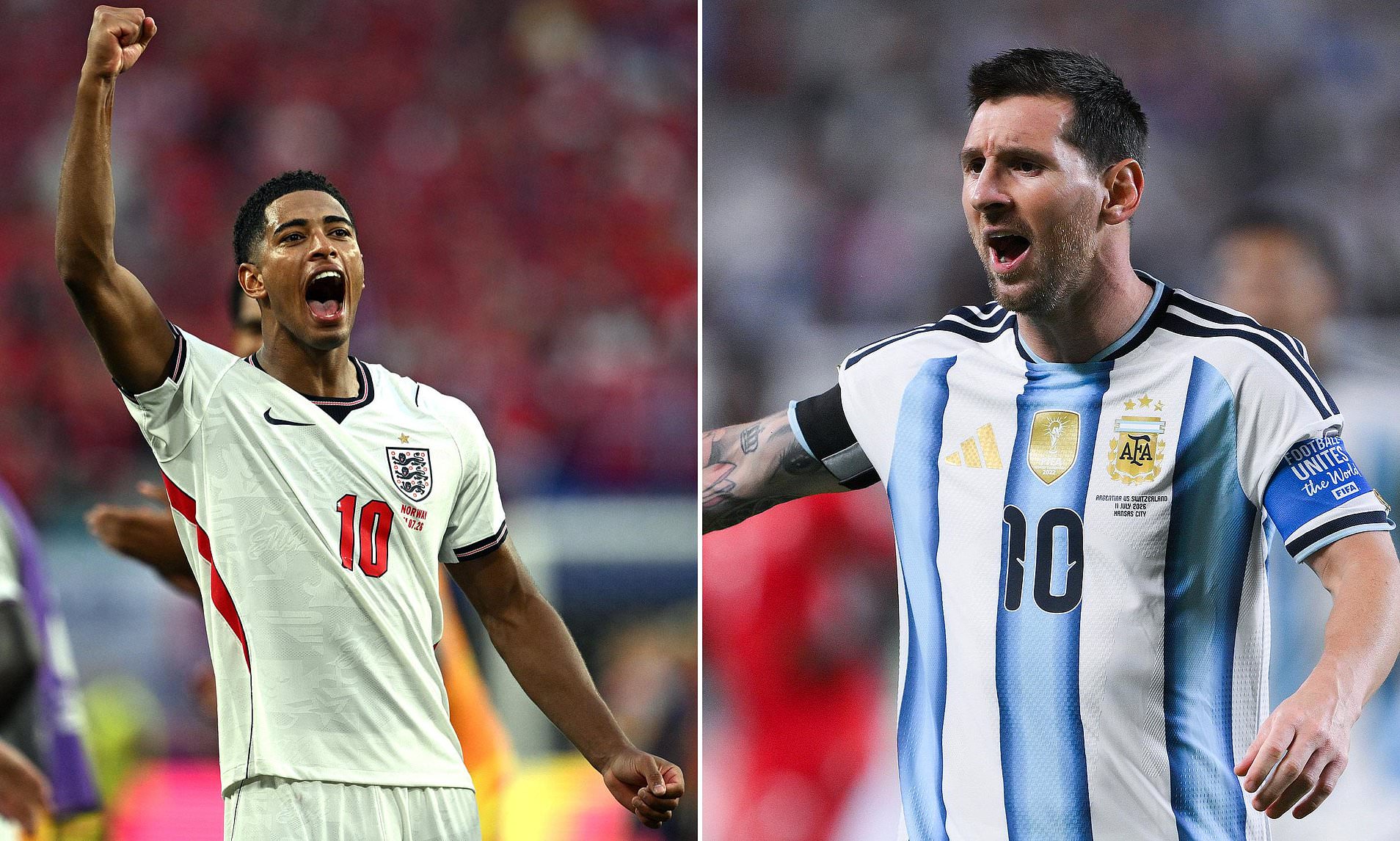 Can England's upstart Jude dethrone idol Messi in number 10s battle... with a little help from mum