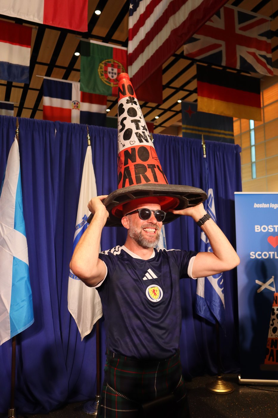 Scottish traffic cone gets dignitary's welcome in Boston after World ...