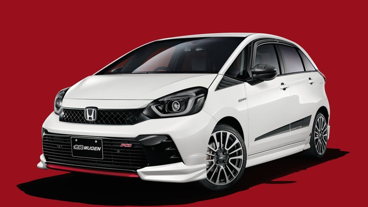 Mugen gave the tiny Honda Fit a Civic Type R chassis trick