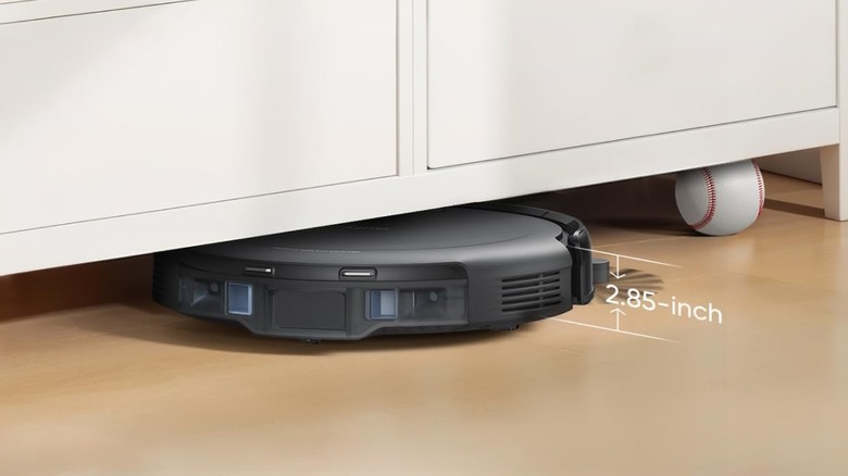 eufy Auto-Empty C10 cleaning underneath a desk