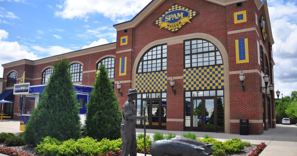 Exterior of the Spam Museum in Minnesota.
