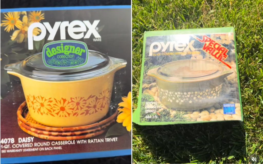 The vintage Pyrex collection.