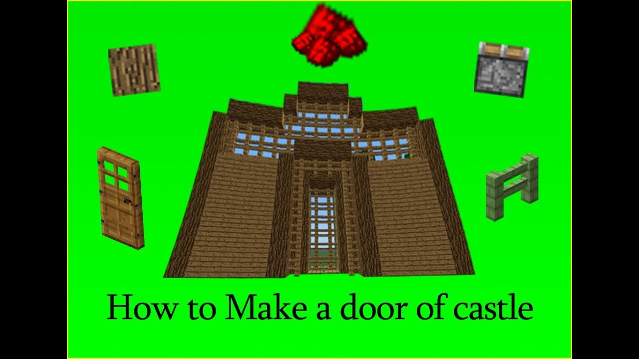 Minecraft: How to make a door of castle