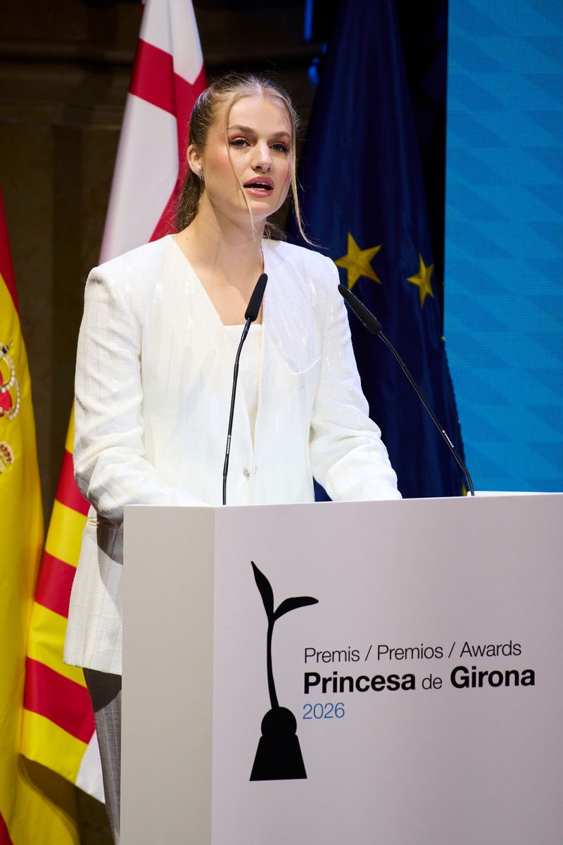 Princess Leonor spoke about the importance of talent, curiosity, and purpose, saying her role models