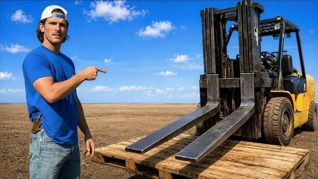 Can forklift forks stop a 50 cal sniper rifle?