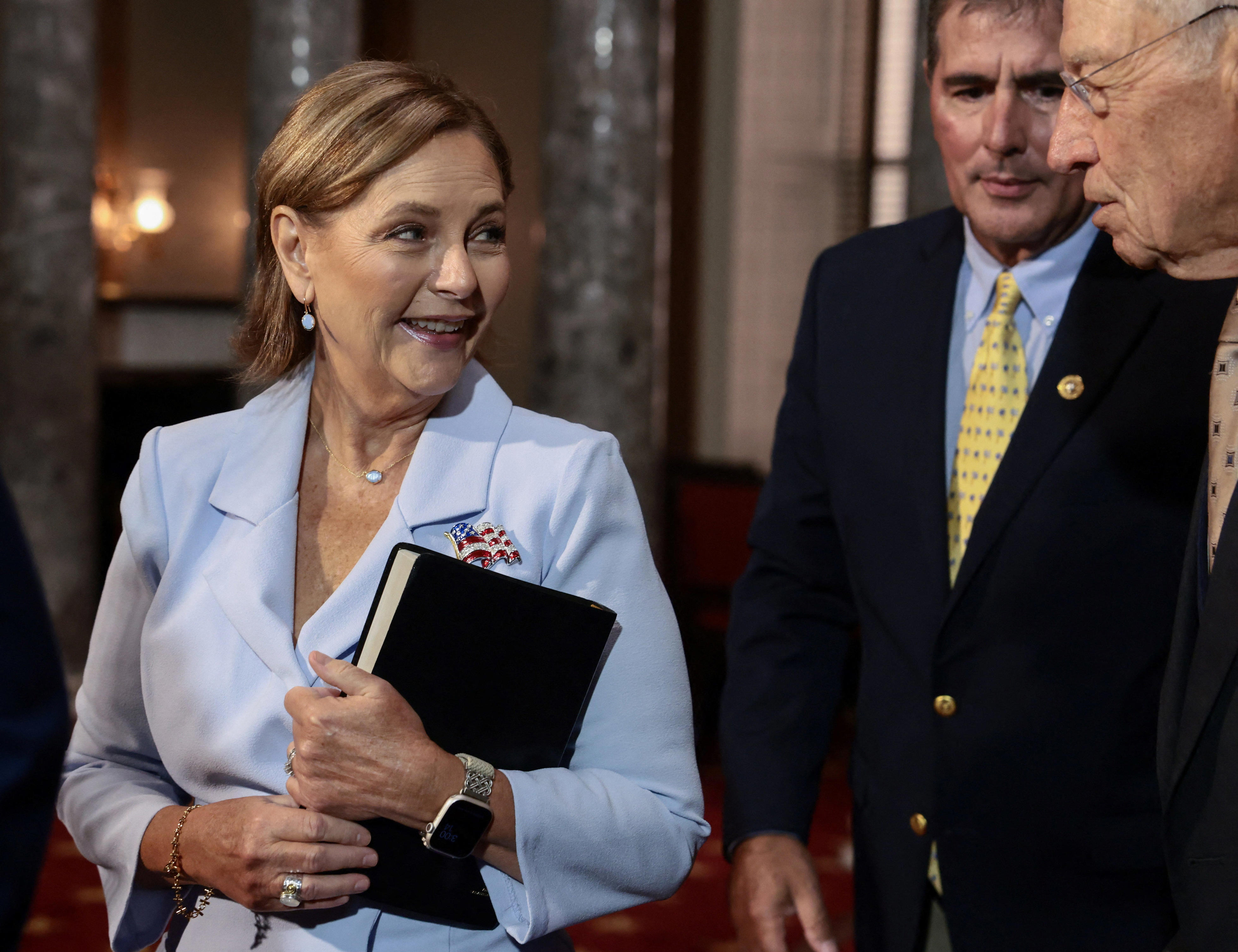 Darline Graham sworn in as US senator, replacing brother Lindsey
