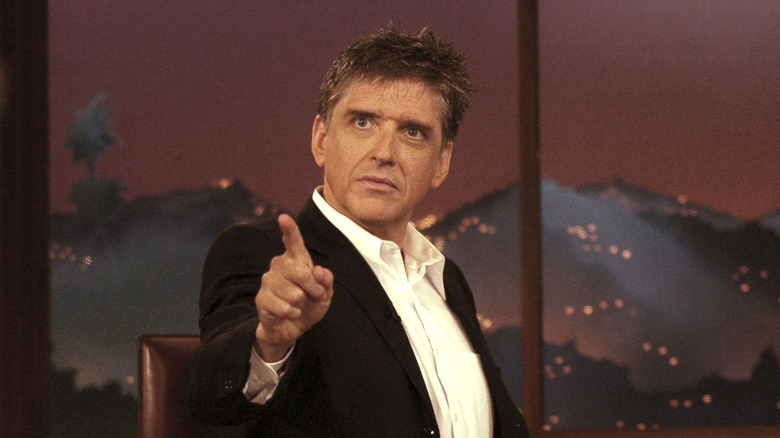 Craig Ferguson offering up a pointed finger on The Late Late Show with Craig Ferguson (2006)