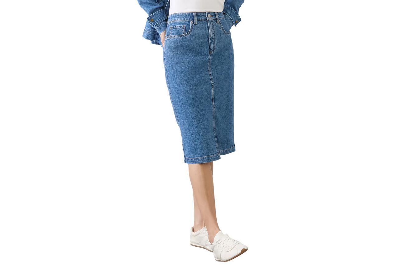 Banana Republic Factory Denim Pencil Skirt