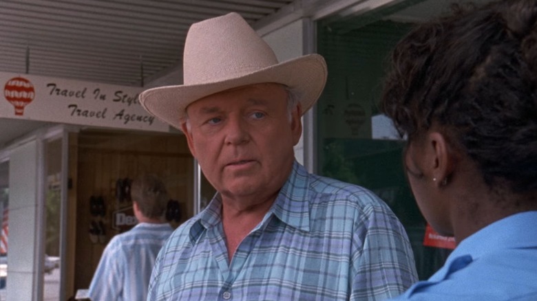Carroll O'Connor wearing a cowboy hat as Bill Gillespie on In The Heat Of The Night