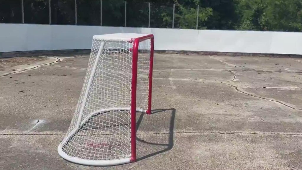 Volunteers revamping outdoor roller rink in Highland Township, Michigan