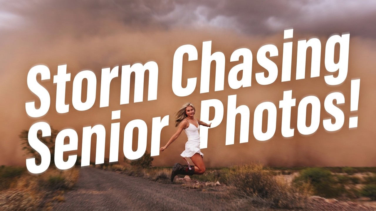 Storm chasing senior photos: Creating unique portraits in extreme weather