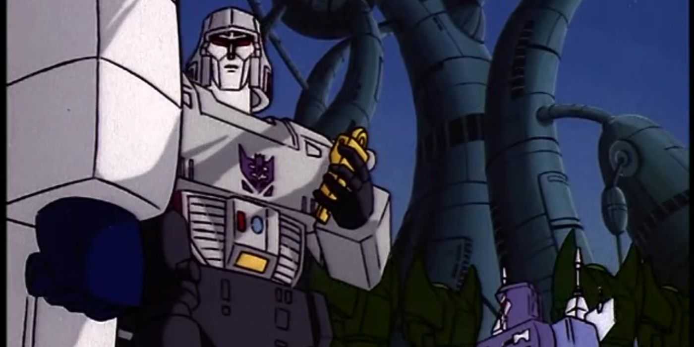 Megatron holding the Key to Vector Sigma.