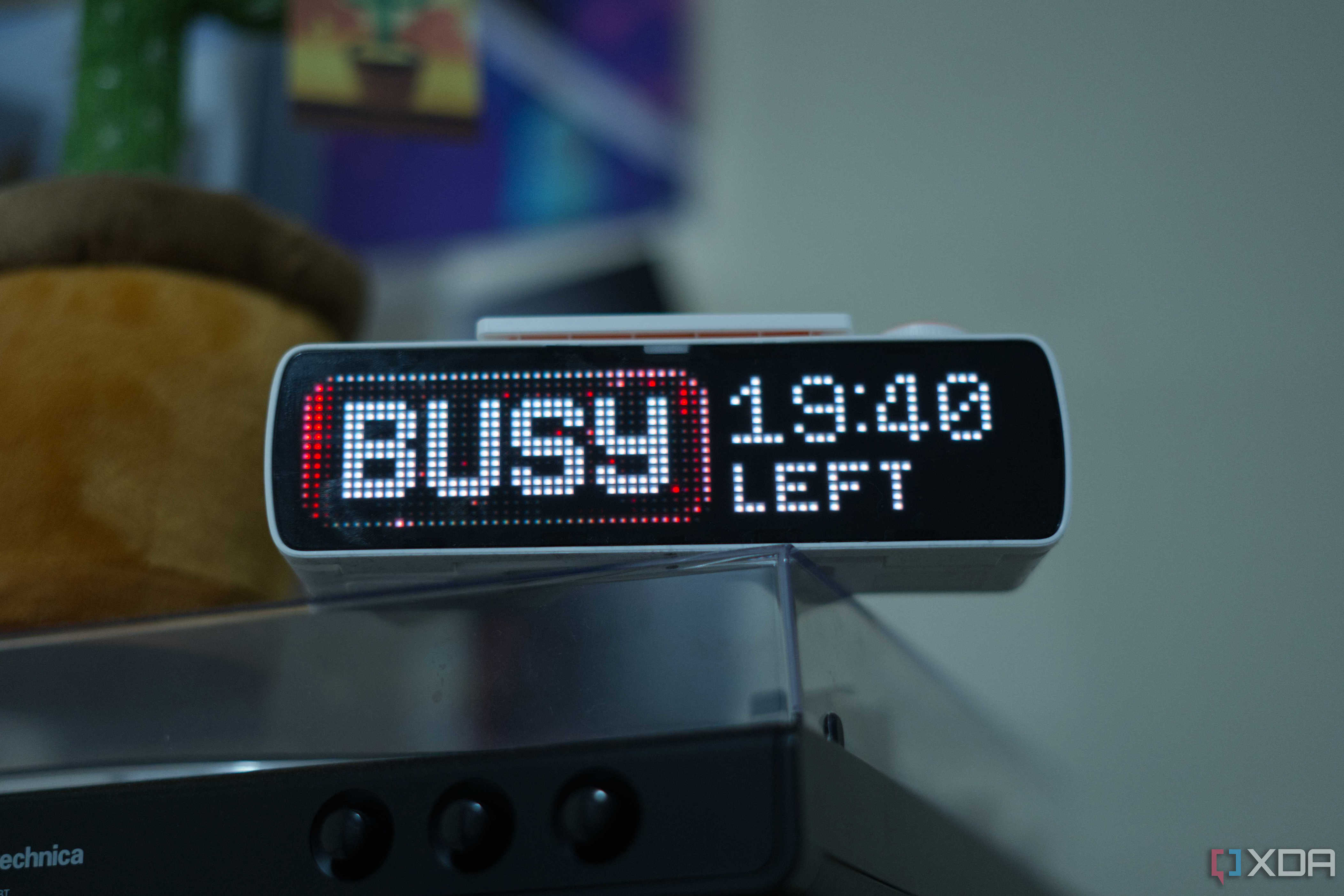 BUSY Bar showing 19:40 left on a timer