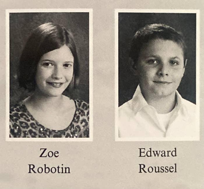 Yearbook photo of Eddie and me at around 11-years-old