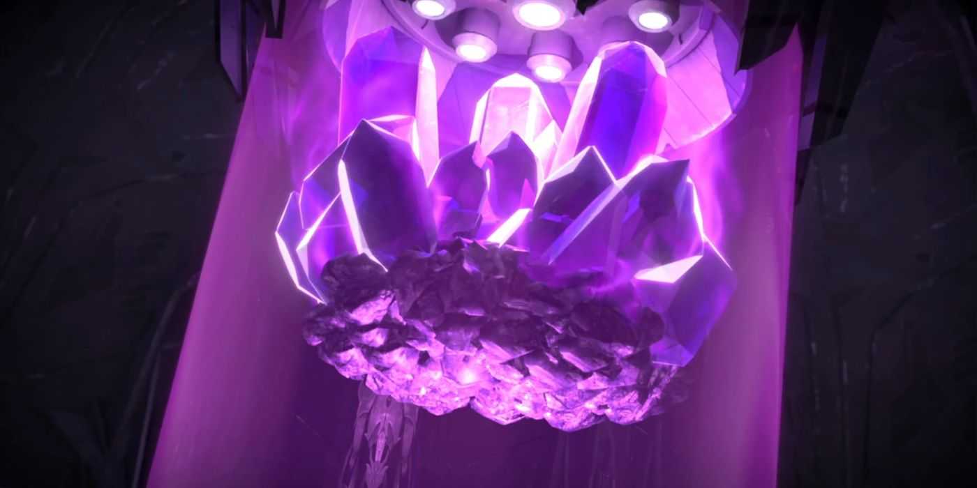 A piece of dark energon from Transformers: Prime.