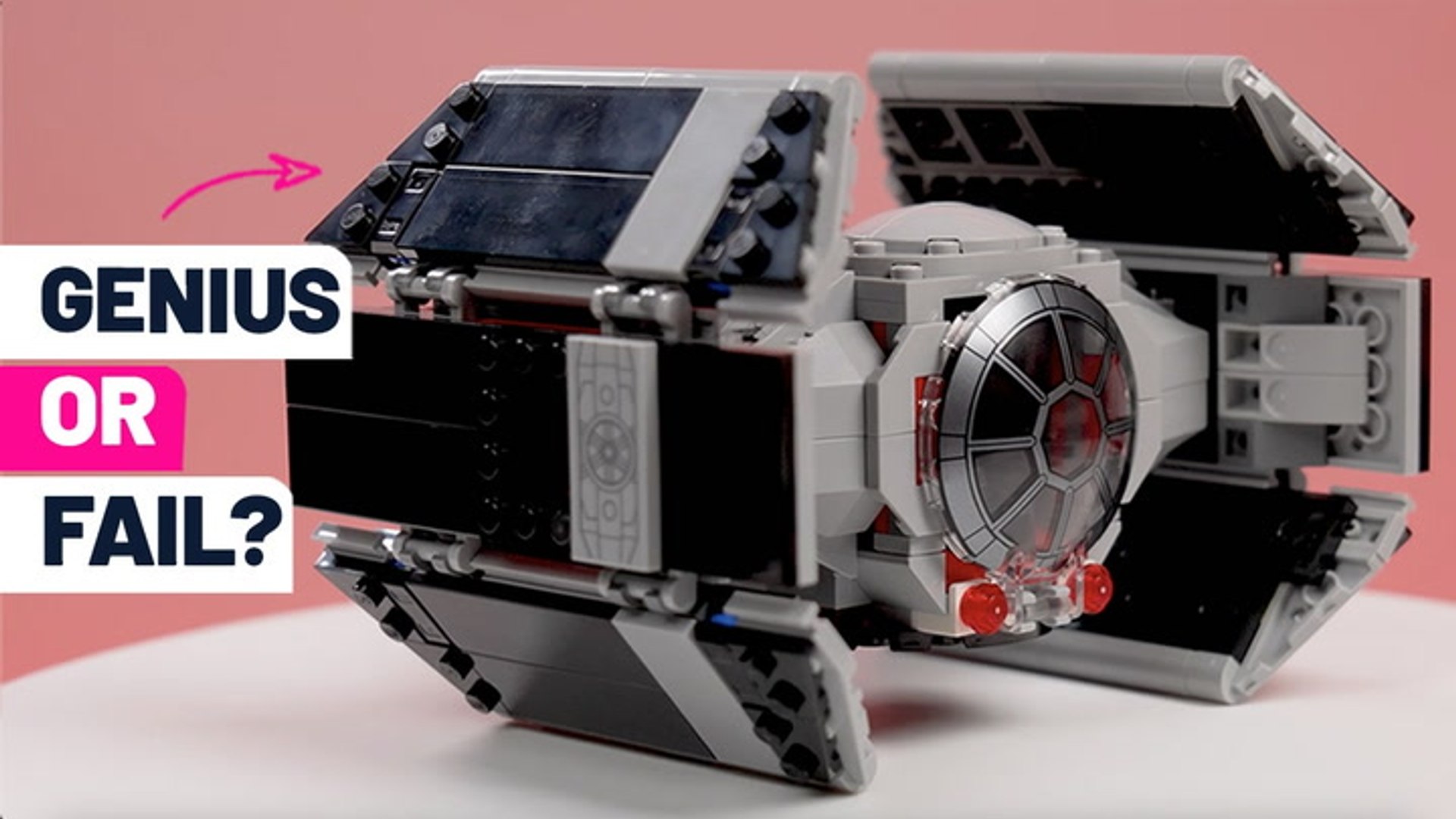 We Built The New LEGO Smart Brick Darth Vader TIE Fighter Set