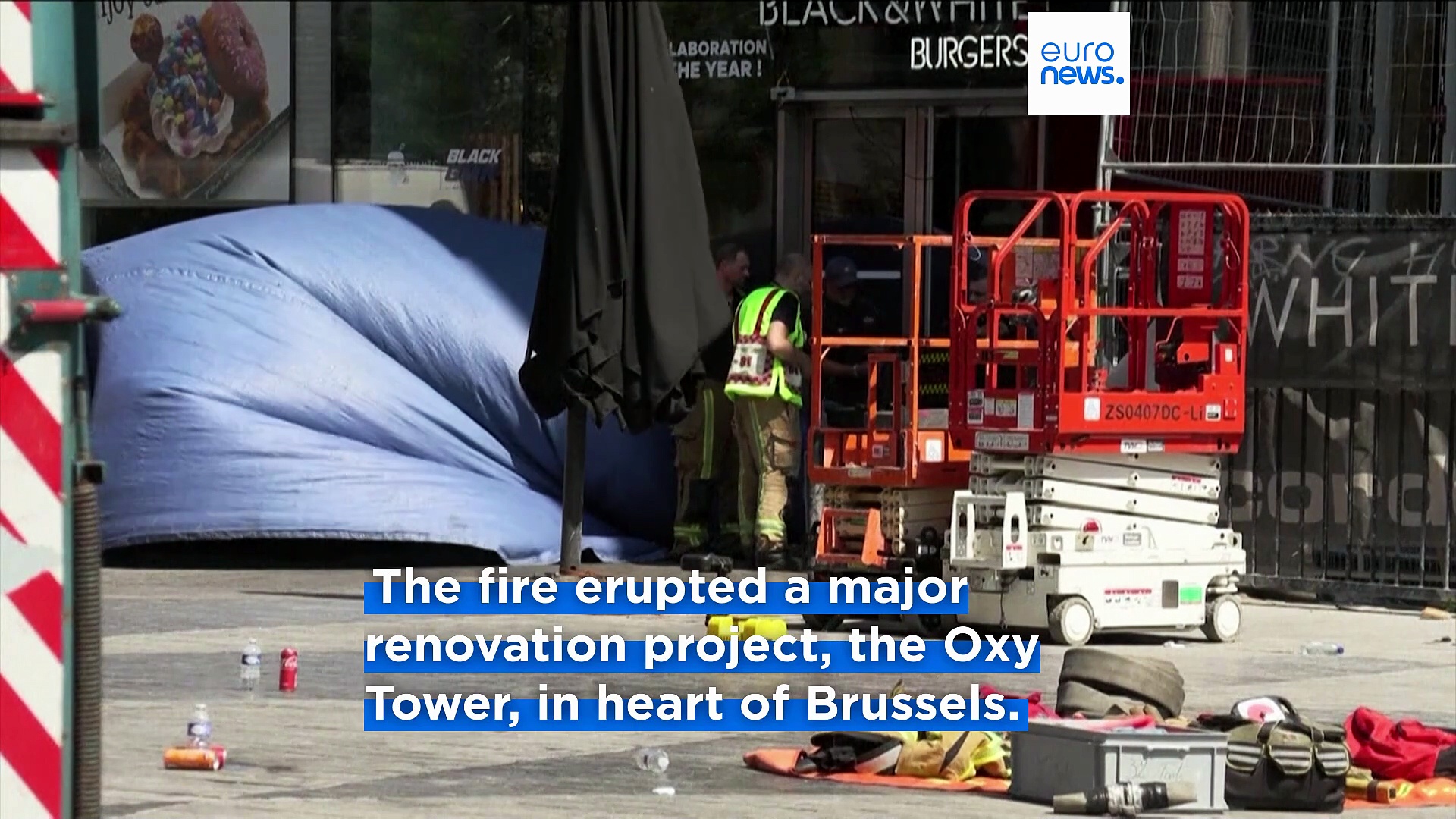 Several reported dead after fire in lift shaft of Brussels construction ...