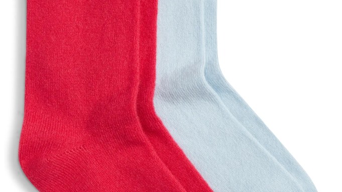Nordstrom Assorted 2-Pack Cashmere Blend Crew Socks