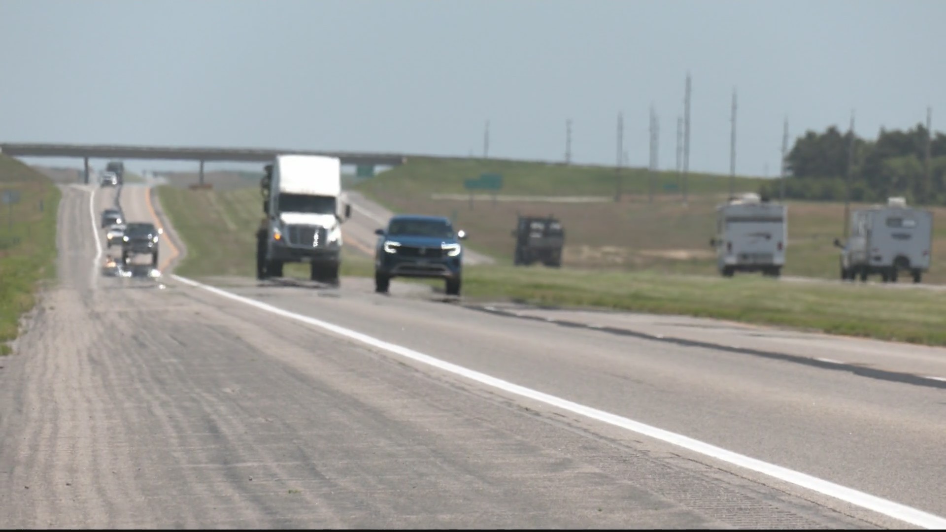 Road buckling in high heat on I-94 near Menoken