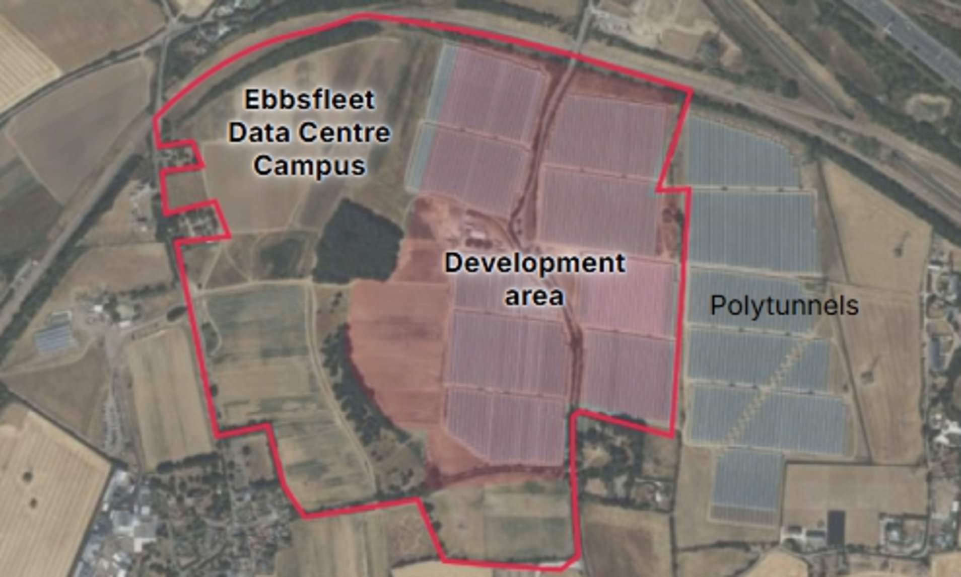 Tiny Kent village about to be dwarfed by 145-acre £3bn data centre
