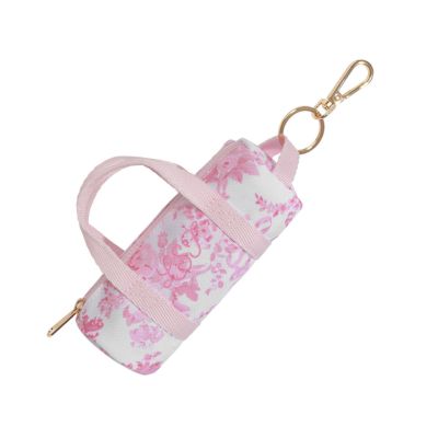 LoveShackFancy Pink Damask Mini Duffle Bag Charm